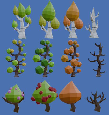 Low poly combo Asset